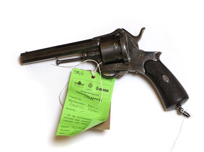 Lot 181 - A six shot pin fire revolver