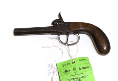 Lot 160 - A percussion boxlock pocket pistol