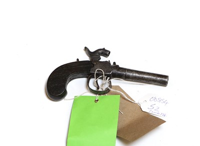 Lot 160 - A percussion boxlock pocket pistol
