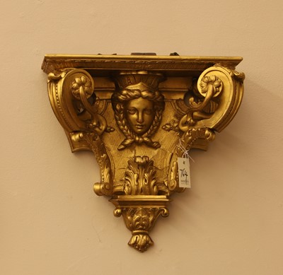 Lot 764 - A giltwood wall bracket