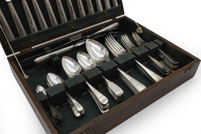 Lot 58 - A composed George IV and later silver table service