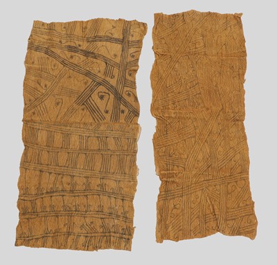 Lot 266 - A group of five African bark cloths