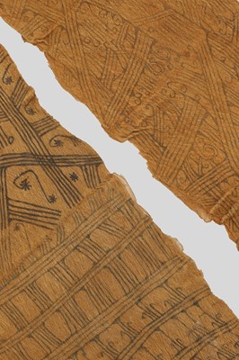 Lot 266 - A group of five African bark cloths