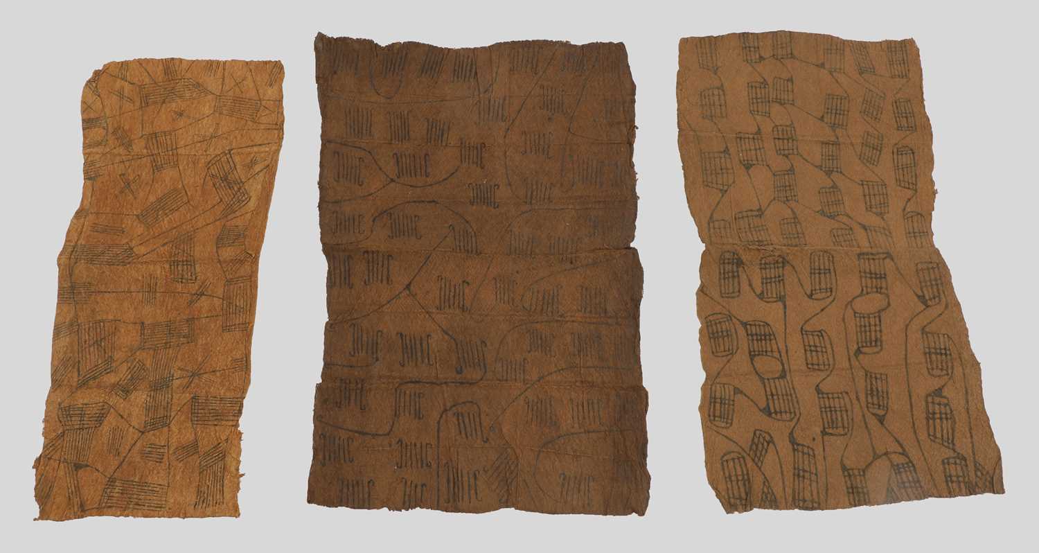 Lot 265 - A group of six African bark cloths