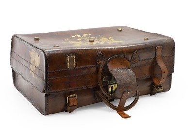 Lot 394 - A leather dressing case