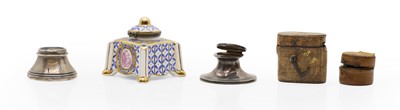 Lot 70 - A collection of inkwells