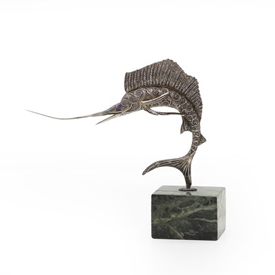 Lot 51 - A silver filigree sculpture