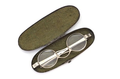 Lot 45 - A pair of George III silver spectacles