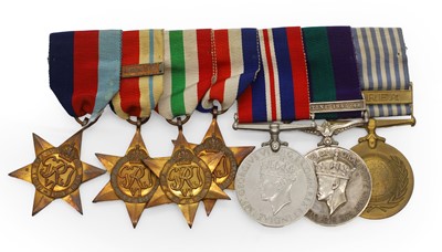 Lot 95 - A Second World War group of seven awarded to CFN. E. G. Gainty