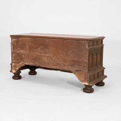 Lot 167 - A walnut coffer