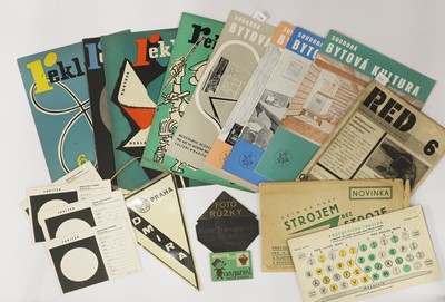 Lot 66 - A collection of modernist Czech photography and ephemera