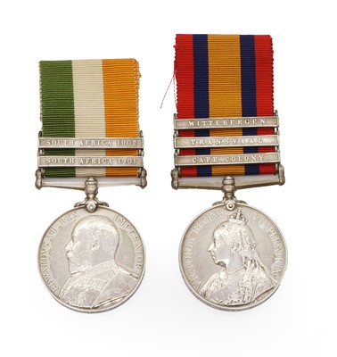 Lot 83 - A Boer War Medal pair awarded to 5170 H. Buckle Bedford REG