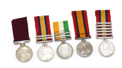 Lot 82 - A group of Boer War medals