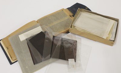 Lot 146 - A collection of negatives and letters