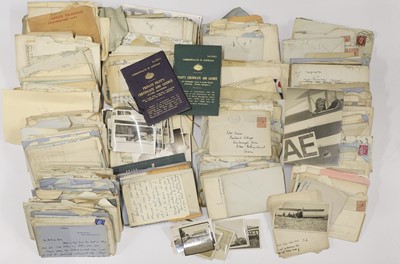 Lot 146 - A collection of negatives and letters