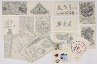 Lot 68 - A collection of Czech Art Brut-style drawings
