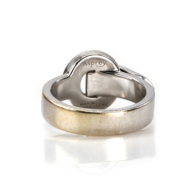 Lot 243 - An 18ct gold diamond 'Bond' ring, by Asprey