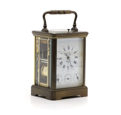 Lot 382 - A French carriage clock