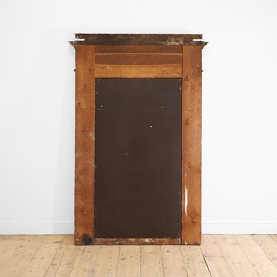 Lot 108 - A neoclassical painted pine pier mirror
