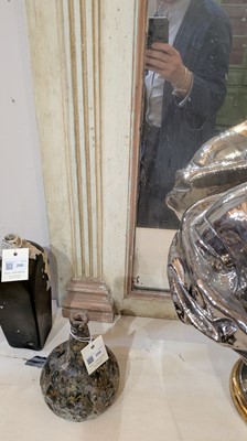 Lot 108 - A neoclassical painted pine pier mirror