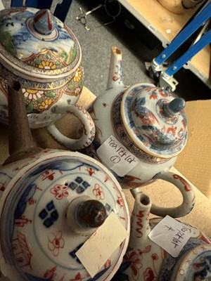 Lot 180 - A collection of Chinese and Japanese export teapots