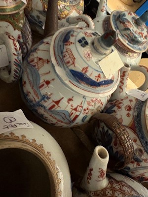Lot 180 - A collection of Chinese and Japanese export teapots