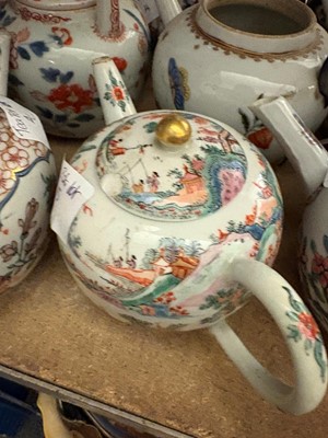 Lot 180 - A collection of Chinese and Japanese export teapots