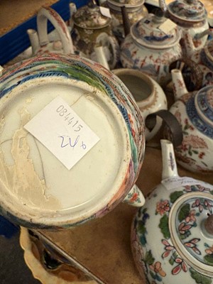 Lot 180 - A collection of Chinese and Japanese export teapots