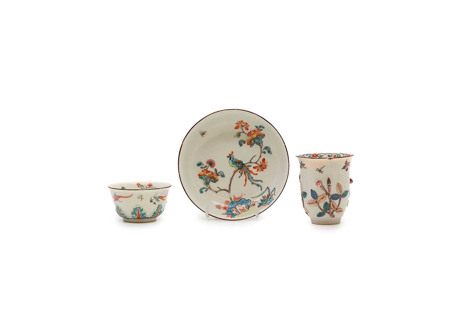 Lot 256 - A Meissen Dutch-decorated tea bowl and saucer