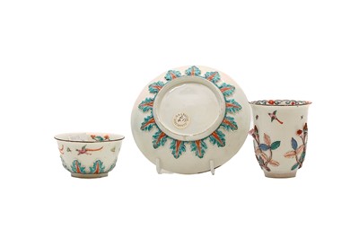 Lot 256 - A Meissen Dutch-decorated tea bowl and saucer