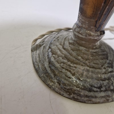 Lot 61 - A Daum 'Winter Landscape' lamp