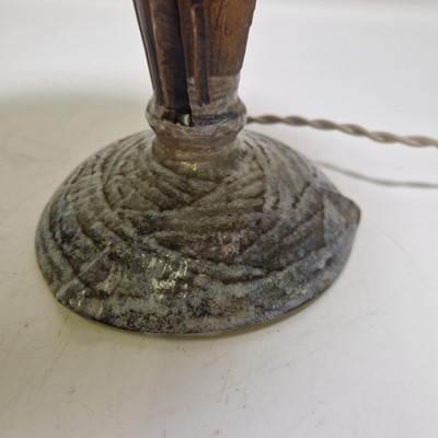 Lot 61 - A Daum 'Winter Landscape' lamp