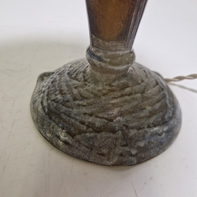 Lot 61 - A Daum 'Winter Landscape' lamp