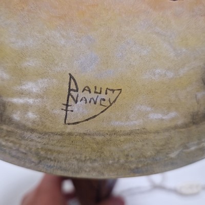 Lot 61 - A Daum 'Winter Landscape' lamp