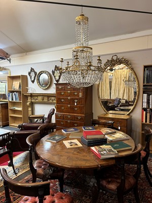 Lot 300 - A neoclassical ormolu and cut-glass chandelier