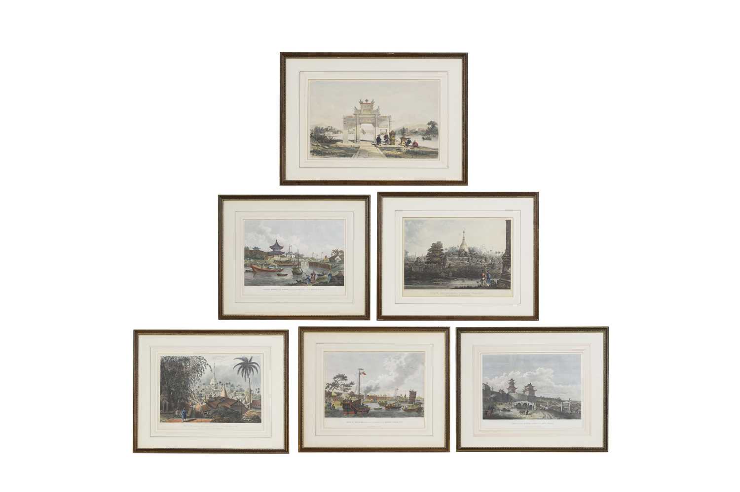 Lot 90 - Six engraved prints of Chinese views