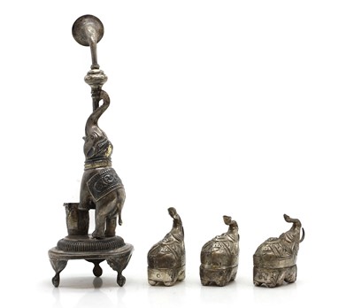 Lot 141 - A Indian white meal rosewater sprinkler