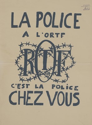 Lot 177 - A 1968 Paris student riots poster