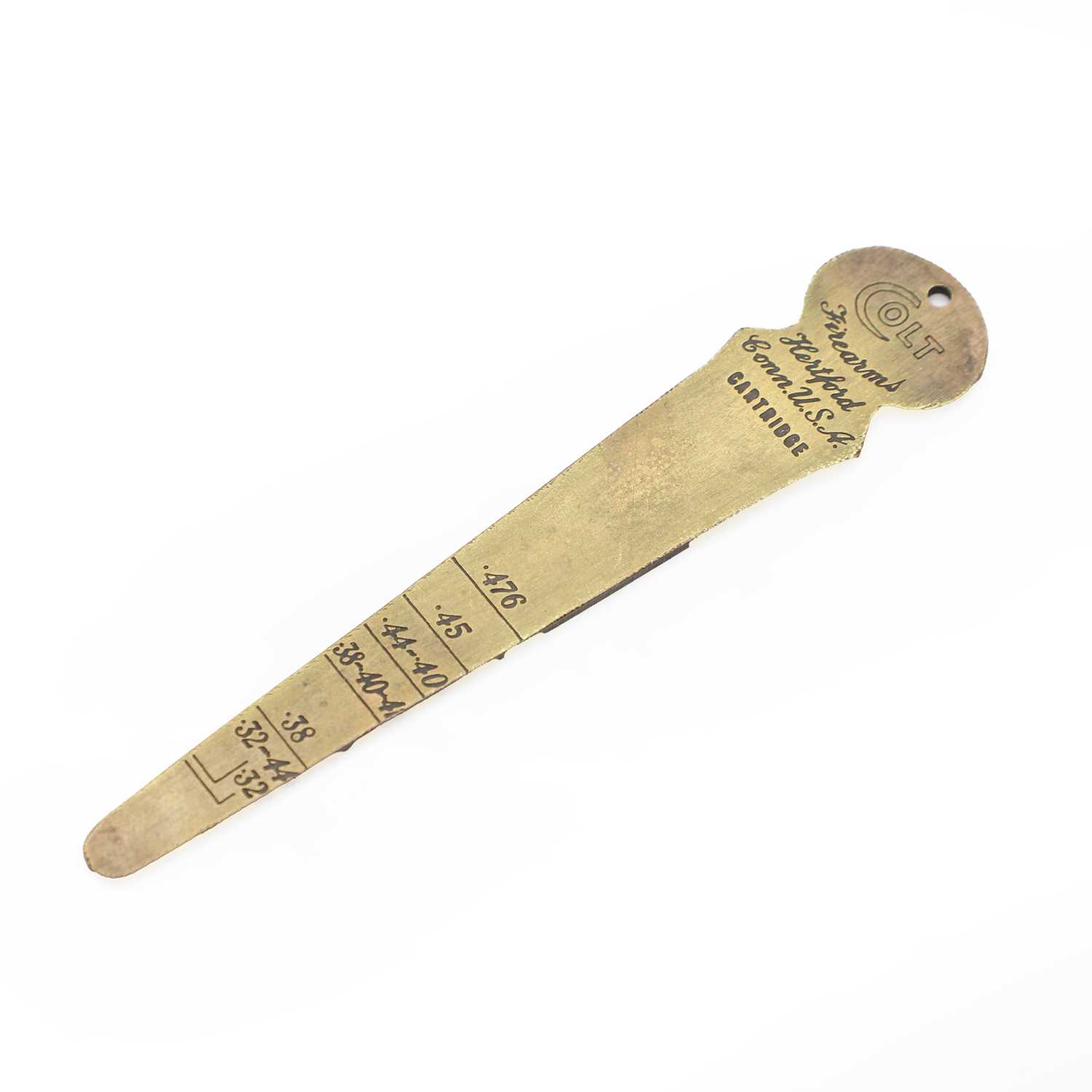 Lot 219 - A Colt brass calibre gauge
