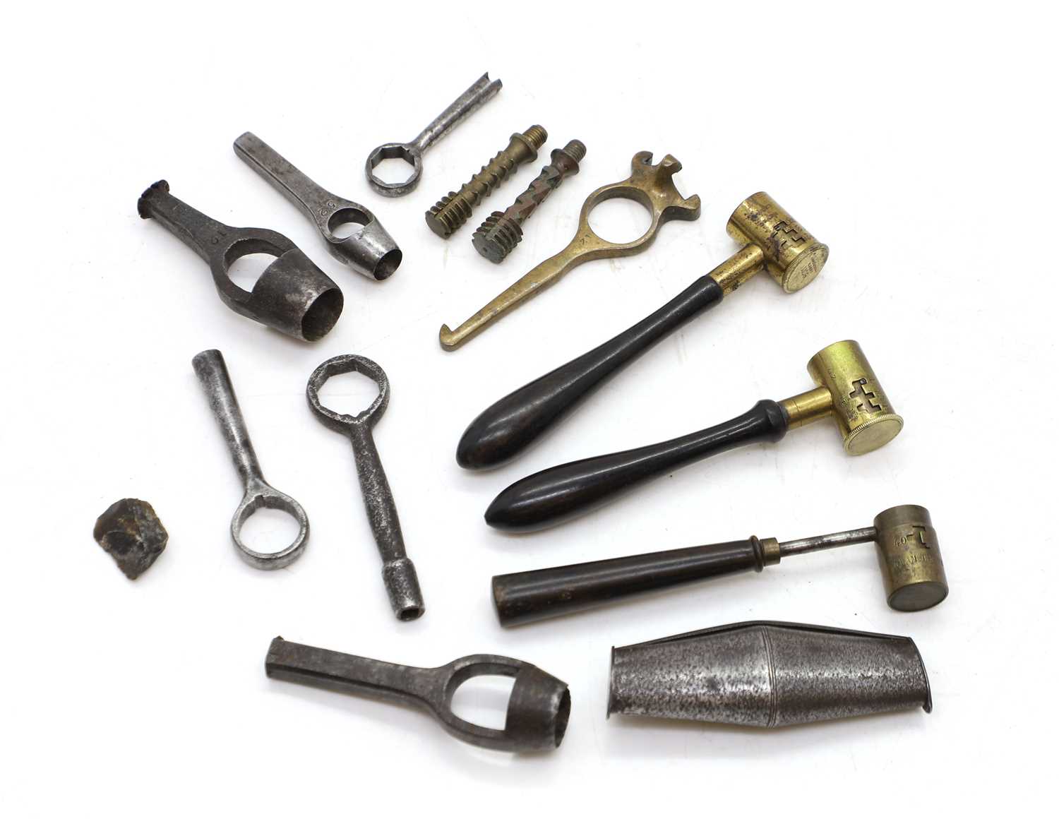 Lot 221 - A flintlock loading flask