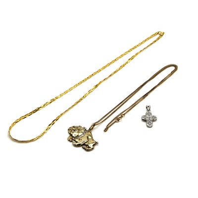 Lot 388 - A small group of gold jewellery