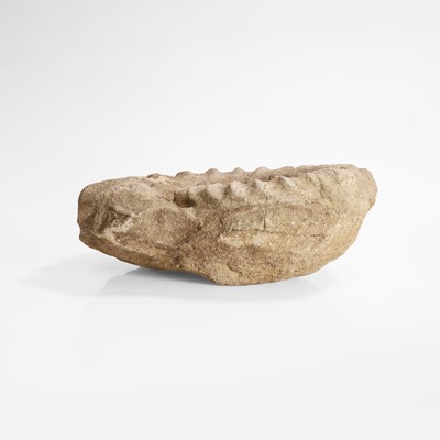 Lot 134 - A limestone ammonite fossil
