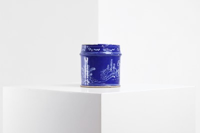 Lot 4 - An English delft chinoiserie mug
