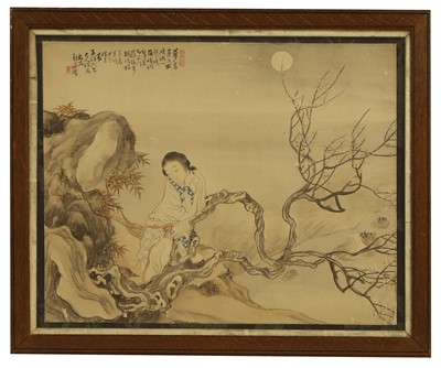 Lot 166 - A Chinese gouache painting