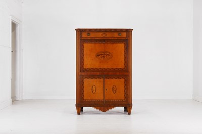 Lot 46 - A satinwood, walnut and marquetry escritoire