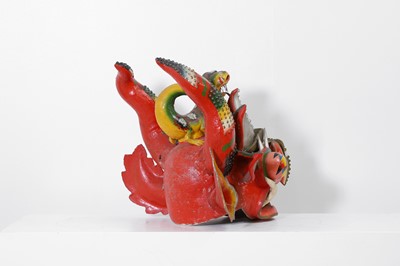 Lot 311 - A papier mâché Diablada mask