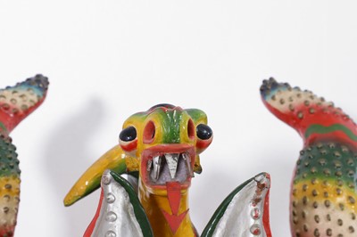 Lot 311 - A papier mâché Diablada mask