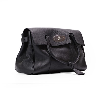 Lot 1467 - A Mulberry black grain Leather Bayswater