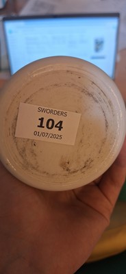 Lot 104 - A Chinese wucai brush pot