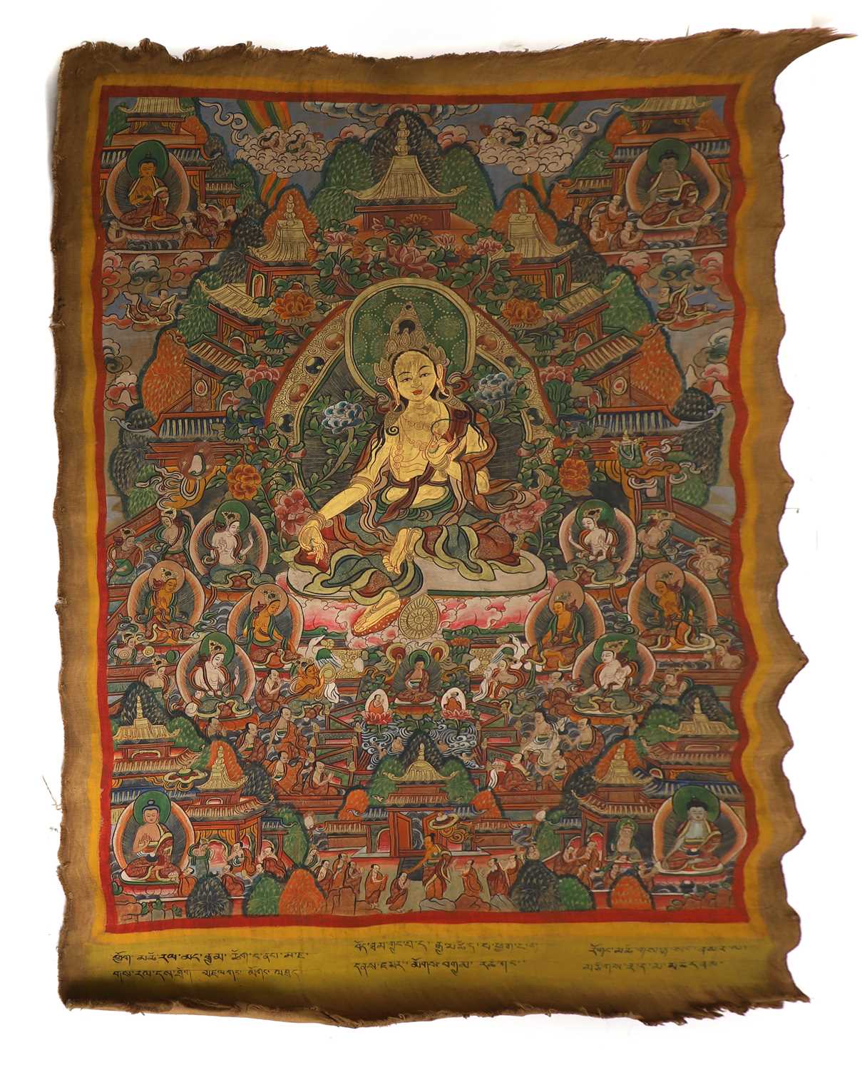Lot 134 - A Tibetan thangka of Tara